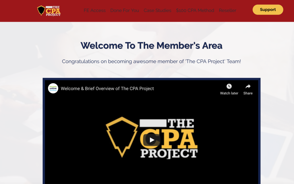 The CPA Project Review