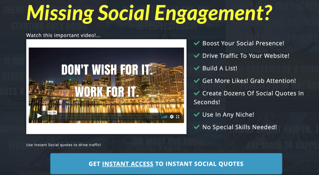 Instant Social Quotes Review