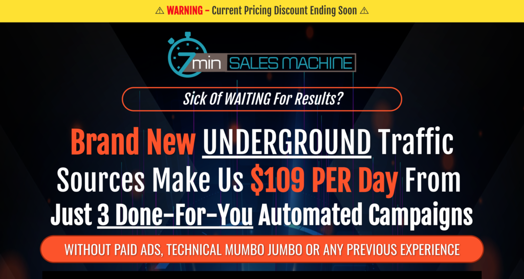 7 Min Sales Machine Review