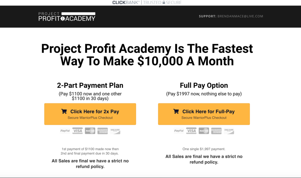 Project Profit Academy Review